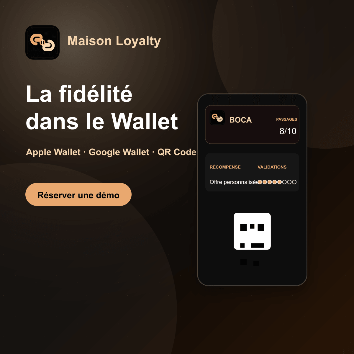 Aperçu Maison Loyalty avec carte de fidélité Wallet